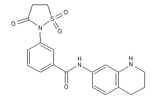 N-(1,2,3,4-tetrahydroquinolin-7-yl)-3-(1,1,3-triketo-1,2-thiazolidin-2-yl)benzamide