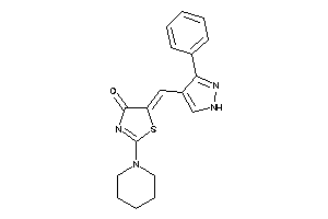 5-[(3-phenyl-1H-pyrazol-4-yl)methylene]-2-piperidino-2-thiazolin-4-one