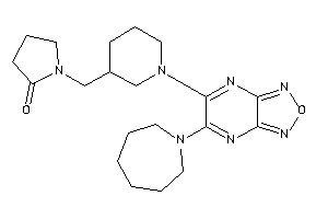 1-[[1-[5-(azepan-1-yl)furazano[3,4-b]pyrazin-6-yl]-3-piperidyl]methyl]-2-pyrrolidone