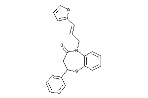 5-[3-(2-furyl)allyl]-2-phenyl-2,3-dihydro-1,5-benzothiazepin-4-one