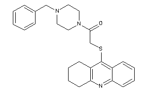 1-(4-benzylpiperazino)-2-(1,2,3,4-tetrahydroacridin-9-ylthio)ethanone