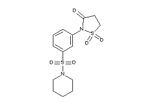 1,1-diketo-2-(3-piperidinosulfonylphenyl)-1,2-thiazolidin-3-one