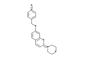 Image of 4-[(2-morpholin-4-ium-4-ylidenechromen-7-yl)oxymethyl]pyridine 1-oxide