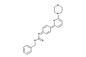 Image of N-[4-(6-morpholinopyran-2-ylidene)cyclohexa-2,5-dien-1-ylidene]carbamic Acid Benzyl Ester