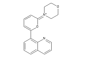 Image of 4-[6-(8-quinolyl)pyran-2-ylidene]morpholin-4-ium