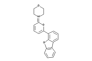 4-(6-dibenzofuran-4-ylpyran-2-ylidene)morpholin-4-ium