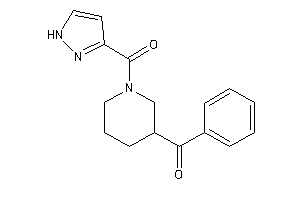 Phenyl-[1-(1H-pyrazole-3-carbonyl)-3-piperidyl]methanone