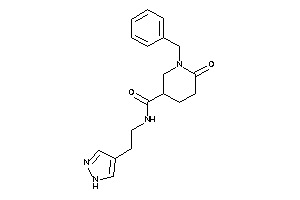 1-benzyl-6-keto-N-[2-(1H-pyrazol-4-yl)ethyl]nipecotamide