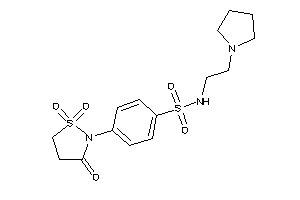 N-(2-pyrrolidinoethyl)-4-(1,1,3-triketo-1,2-thiazolidin-2-yl)benzenesulfonamide