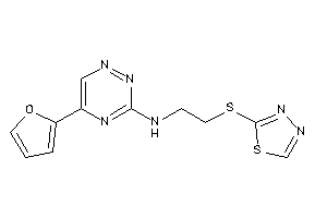 [5-(2-furyl)-1,2,4-triazin-3-yl]-[2-(1,3,4-thiadiazol-2-ylthio)ethyl]amine