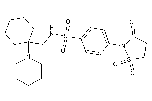 N-[(1-piperidinocyclohexyl)methyl]-4-(1,1,3-triketo-1,2-thiazolidin-2-yl)benzenesulfonamide