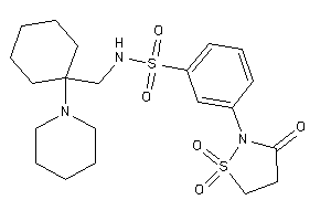 N-[(1-piperidinocyclohexyl)methyl]-3-(1,1,3-triketo-1,2-thiazolidin-2-yl)benzenesulfonamide