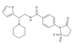 N-[2-(2-furyl)-2-piperidino-ethyl]-4-(1,1,3-triketo-1,2-thiazolidin-2-yl)benzamide