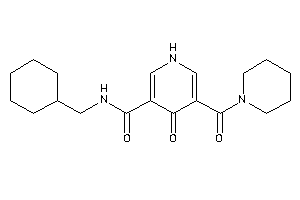 N-(cyclohexylmethyl)-4-keto-5-(piperidine-1-carbonyl)-1H-pyridine-3-carboxamide