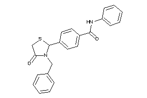 4-(3-benzyl-4-keto-thiazolidin-2-yl)-N-phenyl-benzamide