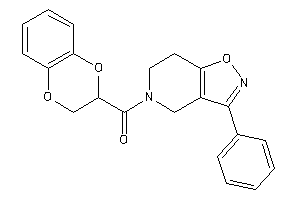 Image of 2,3-dihydro-1,4-benzodioxin-3-yl-(3-phenyl-6,7-dihydro-4H-isoxazolo[4,5-c]pyridin-5-yl)methanone