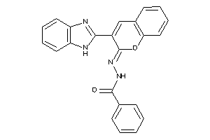 Image of N-[[3-(1H-benzimidazol-2-yl)chromen-2-ylidene]amino]benzamide