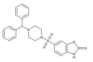 6-(4-benzhydrylpiperazino)sulfonyl-3H-1,3-benzoxazol-2-one