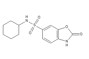 N-cyclohexyl-2-keto-3H-1,3-benzoxazole-6-sulfonamide