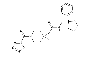 N-[(1-phenylcyclopentyl)methyl]-6-(thiadiazole-5-carbonyl)-6-azaspiro[2.5]octane-2-carboxamide