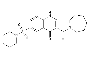 3-(azepane-1-carbonyl)-6-piperidinosulfonyl-4-quinolone