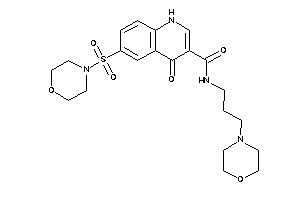 4-keto-N-(3-morpholinopropyl)-6-morpholinosulfonyl-1H-quinoline-3-carboxamide