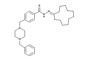 4-[(4-benzylpiperazino)methyl]-N-(cyclododecylideneamino)benzamide