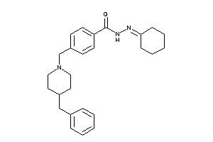 4-[(4-benzylpiperidino)methyl]-N-(cyclohexylideneamino)benzamide