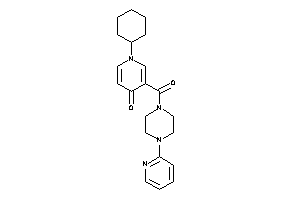 1-cyclohexyl-3-[4-(2-pyridyl)piperazine-1-carbonyl]-4-pyridone