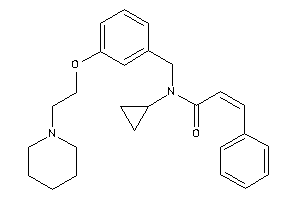 N-cyclopropyl-3-phenyl-N-[3-(2-piperidinoethoxy)benzyl]acrylamide