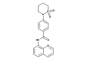 4-(1,1-diketothiazinan-2-yl)-N-(8-quinolyl)benzamide