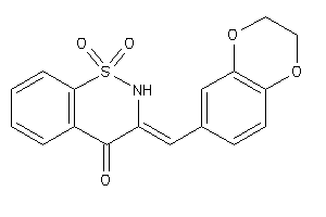 3-(2,3-dihydro-1,4-benzodioxin-6-ylmethylene)-1,1-diketo-benzo[e]thiazin-4-one
