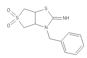 Image of (3-benzyl-5,5-diketo-3a,4,6,6a-tetrahydrothieno[3,4-d]thiazol-2-ylidene)amine