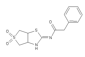 Image of N-(5,5-diketo-3a,4,6,6a-tetrahydro-3H-thieno[3,4-d]thiazol-2-ylidene)-2-phenyl-acetamide
