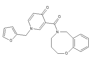 1-(2-furfuryl)-3-(2,3,4,6-tetrahydro-1,5-benzoxazocine-5-carbonyl)-4-pyridone