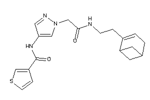 N-[1-[2-[2-(4-bicyclo[3.1.1]hept-3-enyl)ethylamino]-2-keto-ethyl]pyrazol-4-yl]thiophene-3-carboxamide