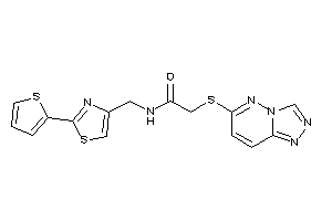 N-[[2-(2-thienyl)thiazol-4-yl]methyl]-2-([1,2,4]triazolo[3,4-f]pyridazin-6-ylthio)acetamide