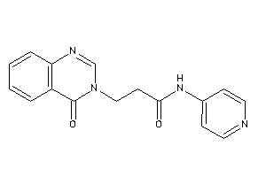 3-(4-ketoquinazolin-3-yl)-N-(4-pyridyl)propionamide