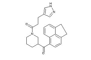 1-[3-(acenaphthene-5-carbonyl)piperidino]-3-(1H-pyrazol-4-yl)propan-1-one