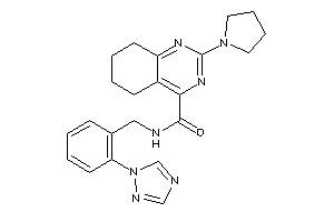 2-pyrrolidino-N-[2-(1,2,4-triazol-1-yl)benzyl]-5,6,7,8-tetrahydroquinazoline-4-carboxamide