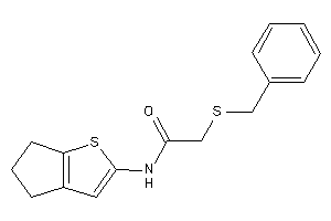 2-(benzylthio)-N-(5,6-dihydro-4H-cyclopenta[b]thiophen-2-yl)acetamide