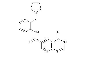 Image of 4-keto-N-[2-(pyrrolidinomethyl)phenyl]-3H-pyrido[2,3-d]pyrimidine-6-carboxamide