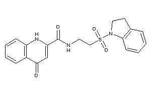 N-(2-indolin-1-ylsulfonylethyl)-4-keto-1H-quinoline-2-carboxamide