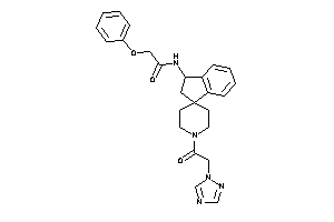 2-phenoxy-N-[1'-[2-(1,2,4-triazol-1-yl)acetyl]spiro[indane-3,4'-piperidine]-1-yl]acetamide