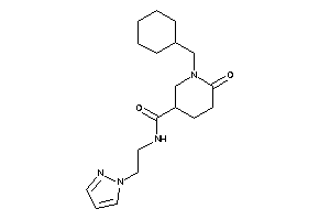 1-(cyclohexylmethyl)-6-keto-N-(2-pyrazol-1-ylethyl)nipecotamide