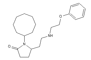 Image of 1-cyclooctyl-5-[2-(2-phenoxyethylamino)ethyl]-2-pyrrolidone