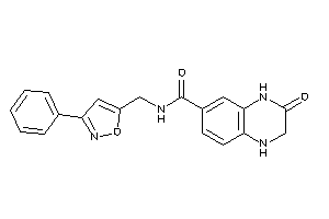3-keto-N-[(3-phenylisoxazol-5-yl)methyl]-2,4-dihydro-1H-quinoxaline-6-carboxamide