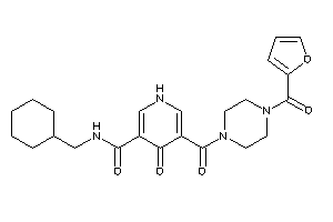 N-(cyclohexylmethyl)-5-[4-(2-furoyl)piperazine-1-carbonyl]-4-keto-1H-pyridine-3-carboxamide