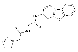 N-dibenzofuran-3-yl-2-[(2-pyrazol-1-ylacetyl)amino]acetamide