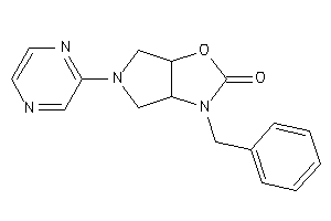 3-benzyl-5-pyrazin-2-yl-3a,4,6,6a-tetrahydropyrrolo[3,4-d]oxazol-2-one
